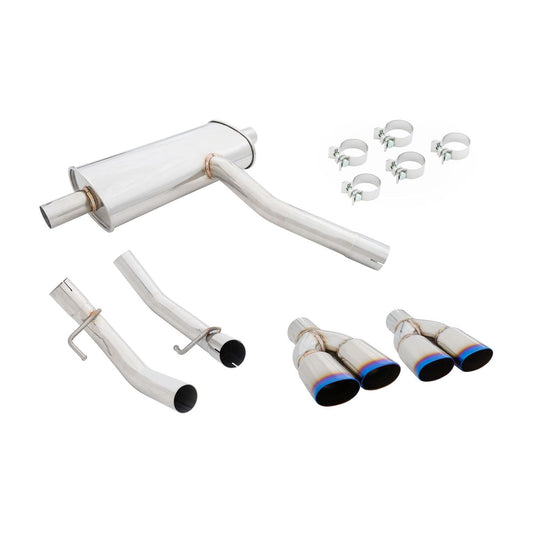 Megan Racing Axle-Back Exhaust System (Burnt Rolled Tips) for 2014–2018 Mercedes-Benz CLA250 (Excludes 4MATIC) — MR-ABE-MBC117-VO