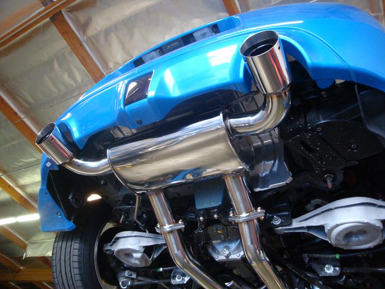 Megan Racing RS Series Stainless Steel Axle-Back Exhaust System 4" Burnt Tip For 09-19 Nissan 350Z