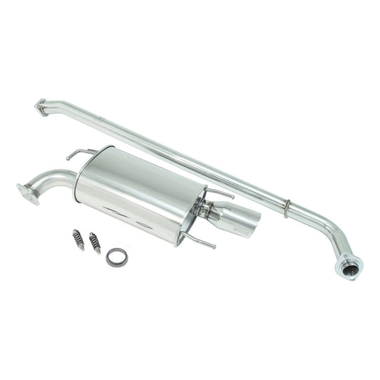 Megan Racing OE-RS Axle-Back Exhaust System for 2012–2014 Toyota Camry 2.5L 4-Cylinder (Non-SE Models) — Stainless Rolled Tip — MR-ABE-TCA12L4-SRT+M
