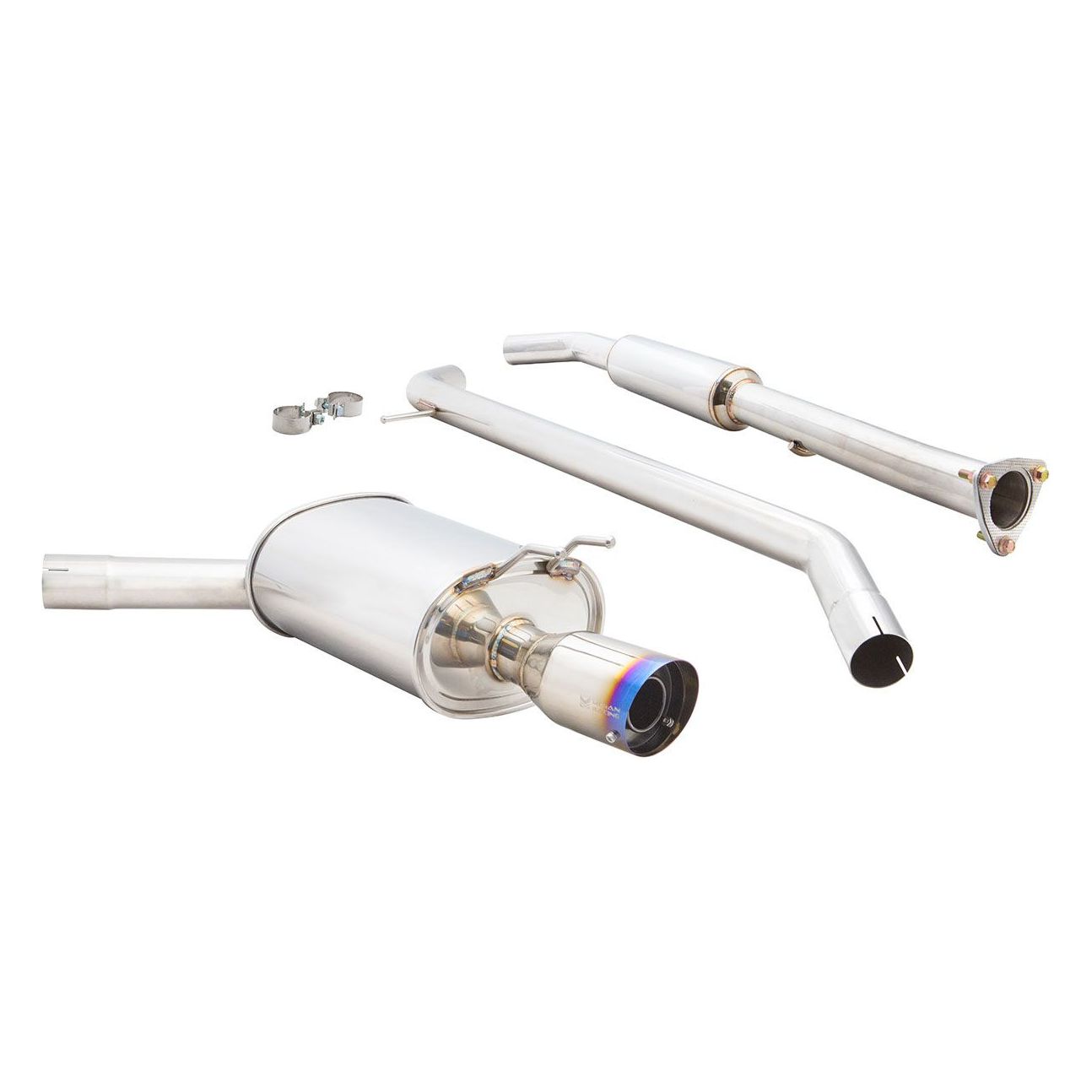 Megan Racing RS Cat-Back Exhaust System 4.5" Burnt Tips For 13-17 Honda Accord 2.4L 2DR CT1