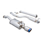 Megan Racing RS Stainless Cat-Back Exhaust System Burnt Oval Tip For 12-15 Honda Civic Si Sedan