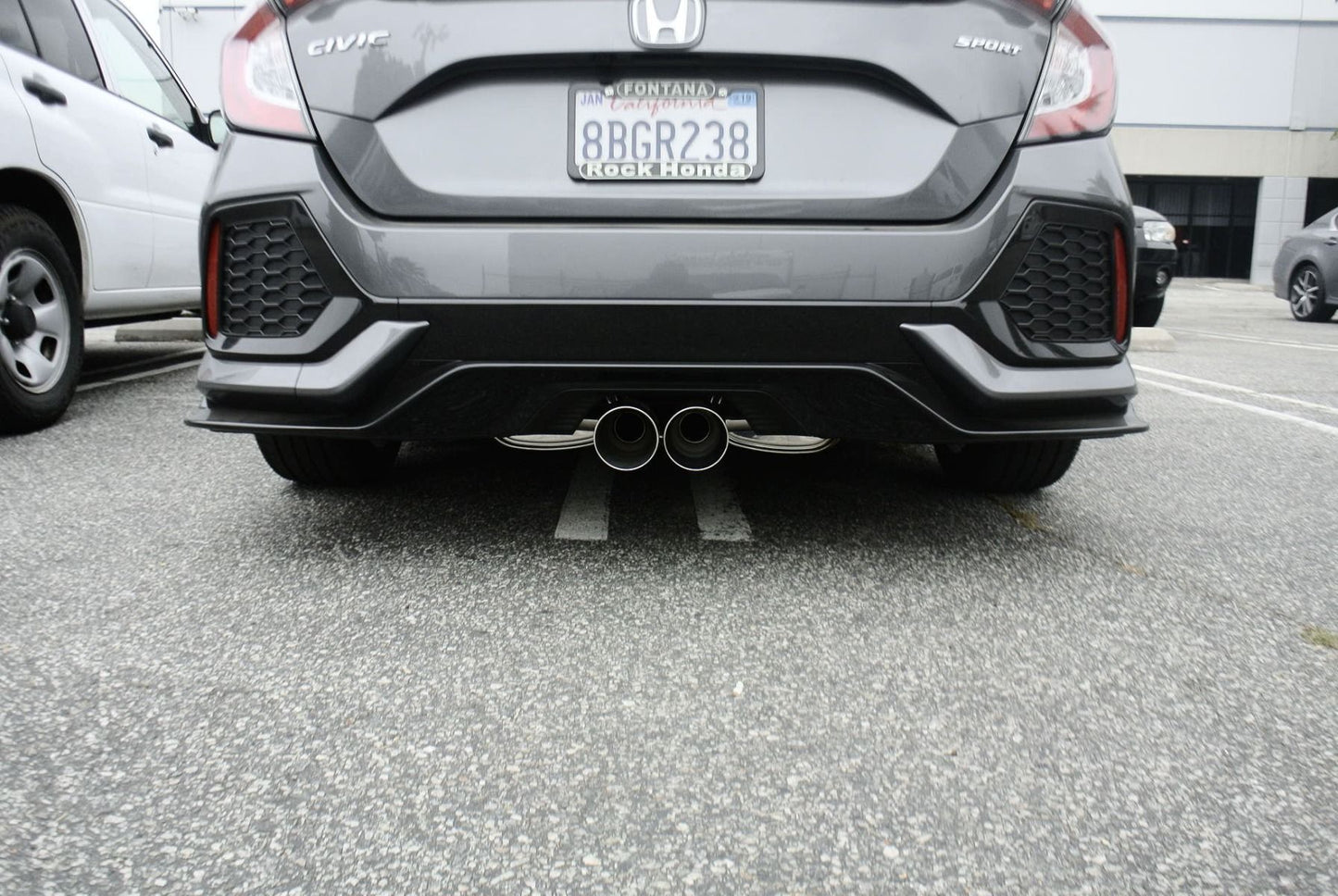 Megan Racing Cat-Back Exhaust System with Stainless Tip for 2016+ Honda Civic 1.5 Turbo Hatchback Sport (Sport Trim Only)