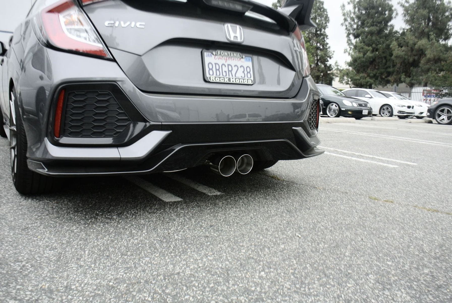 Megan Racing Cat-Back Exhaust System with Stainless Tip for 2016+ Honda Civic 1.5 Turbo Hatchback Sport (Sport Trim Only)