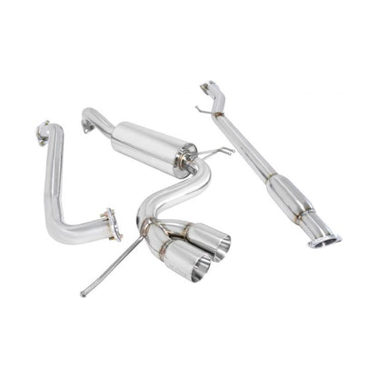 Megan Racing Type 2 Cat-Back Exhaust System Rolled Tip For 12-17 Veloster 1.6L L4 FS
