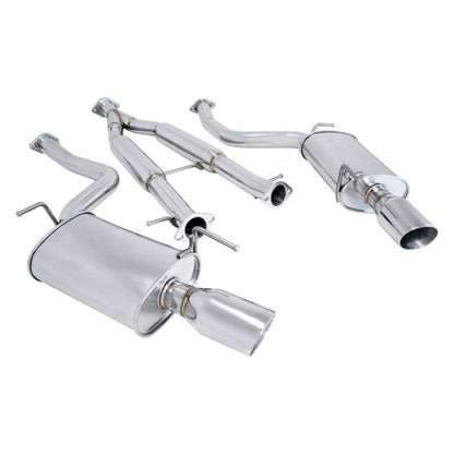 Megan Racing OE-RS Cat-Back Exhaust System with Stainless Rolled Tips for 2007–2008 Infiniti G35 Sedan / 2009–2013 Infiniti G37 Sedan