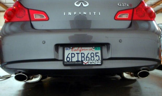 Megan Racing for 07-08 Infiniti G35 / 09-13 G37 Sedan - Stainless Rolled Tips - OE-RS - MR-CBS-IG094D-SRT-RR+RL+M