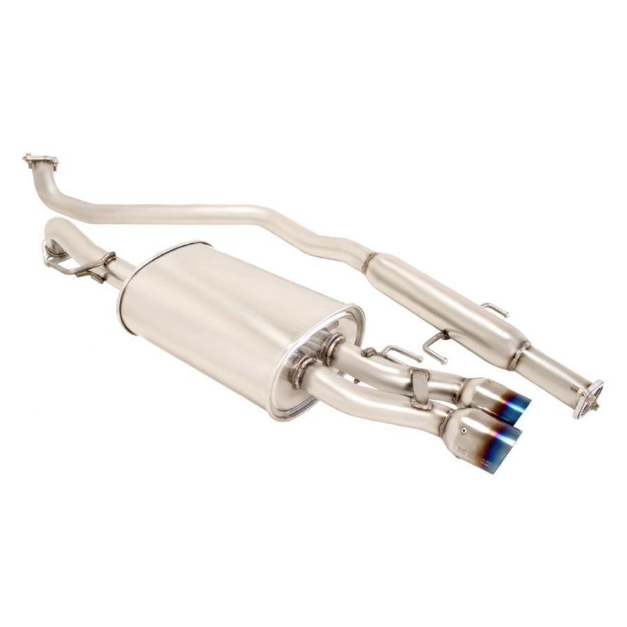 Megan Racing RS Stainless Cat-Back Exhaust System Blue Ti-Tips For 10-13 Kia Forte Koup
