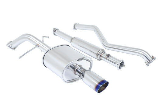 Megan Racing OE-RS Exhaust System w/ Burnt Rolled Tips for 2002-2006 Mitsubishi Lancer - MR-CBS-ML02-VO