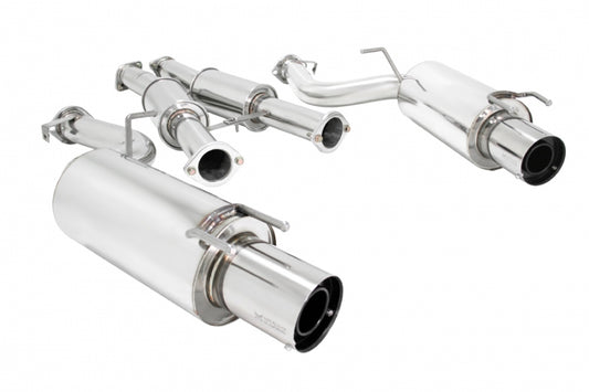 Megan Racing CBS Exhaust System Dual Flat Tip For 90-96 Nissan 300ZX Turbo Coupe