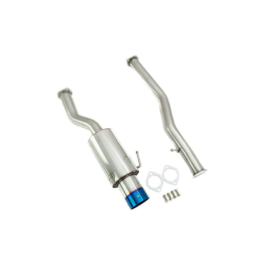 Megan Racing Drift Spec Cat-Back Exhaust System [Single Exit Blue Burnt Tip] For 03-07 Infiniti G35 Coupe V35