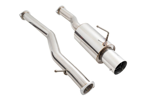 Megan Racing for Infiniti G37 08-13 / Q60 14-15 (Coupe, RWD) Single Exit Exhaust System - Stainless Tip - MR-CBS-N7Z-DS + MR-XT-1610
