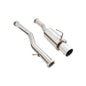 Megan Racing Single Exit Exhaust System - Stainless Tip - for 2008–2013 Infiniti G37 / 2014–2015 Infiniti Q60 Coupe (RWD) — LWT-CBS-N7Z-DS + LWT-XT-1610