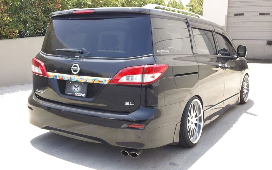 Megan Racing Type 2 Cat-Back Exhaust System with Burnt Rolled Tips for 2011+ Nissan Quest