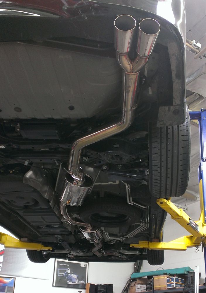Megan Racing Type 2 Cat-Back Exhaust System with Burnt Rolled Tips for 2011+ Nissan Quest