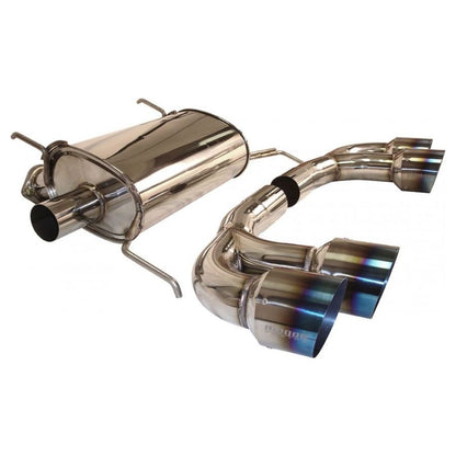 Megan Racing OE-RS Cat-Back Exhaust System with Blue Titanium Tips for 2009+ Nissan GT-R R35
