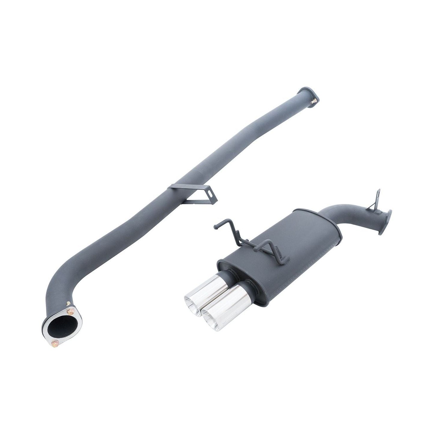 Megan Racing Exhaust Nissan 240SX S13 (89-94) 3" Black Muffler w/ Dual Polished Tips
