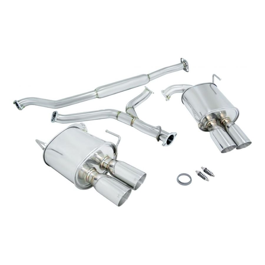Megan Racing OE-RS Cat-Back Exhaust System with Stainless Rolled Tips for 2011–2014 Subaru WRX Sedan