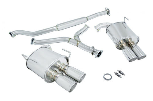 Megan Racing for 2011-2014 Subaru WRX Sedan - Stainless Rolled Tips - OE-RS - MR-CBS-SI114D-SRT-R + MR-CBS-SI114D-M
