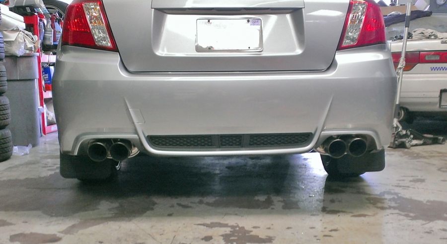 Megan Racing OE-RS Cat-Back Exhaust System with Stainless Rolled Tips for 2011–2014 Subaru WRX Sedan