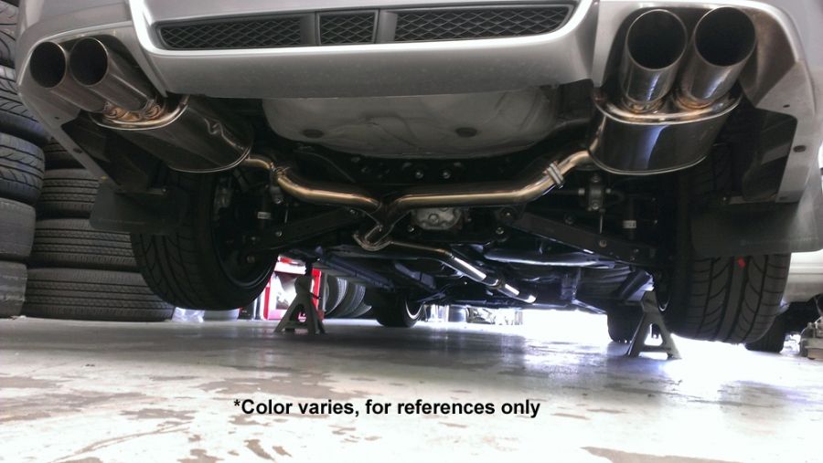 Megan Racing OE-RS Cat-Back Exhaust System with Burnt Rolled Tips for 2011–2014 Subaru WRX Sedan