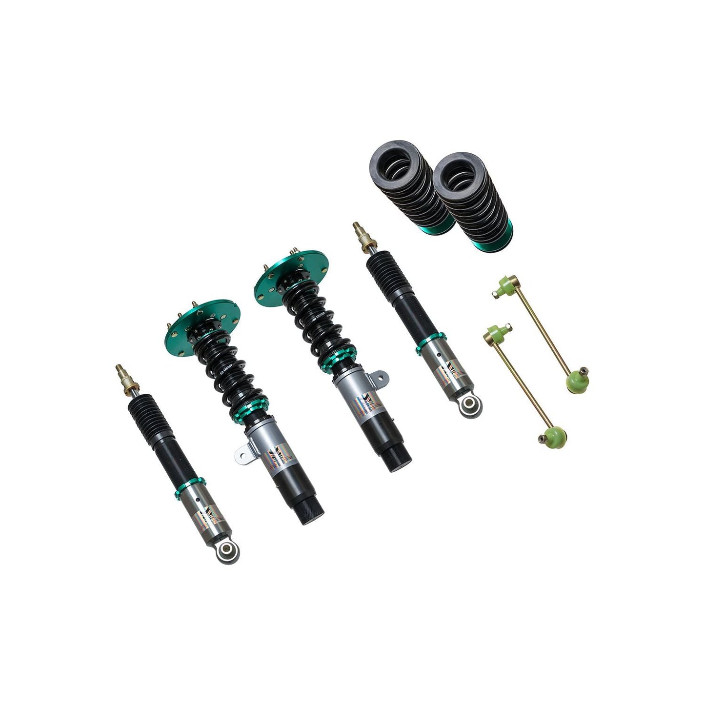 Megan Racing Euro II Series Coilovers for 2015+ BMW M3 (F80) / M4 (F82) – 5-Bolt Front Tophat