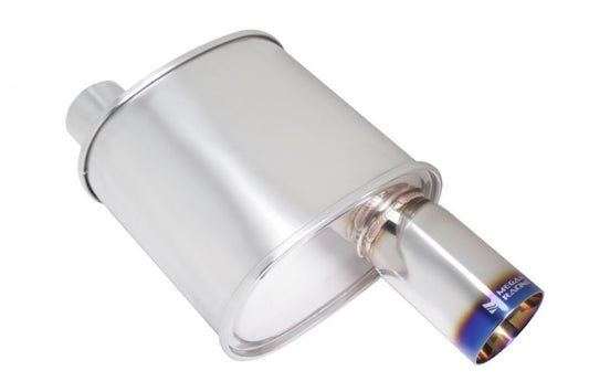 Megan Racing Universal Exhaust F-RT Turbo Burnt Tip Muffler - MR-MU-FRT-T-VO