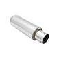 Megan Racing Racing M-N1 Turbo Style Weld-on Exhaust Muffler Silver Chrome Tip + Silencer