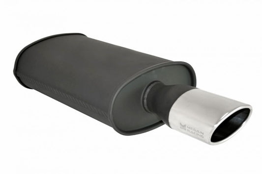 Megan Racing Universal Exhaust O-ST Muffler Black (Single Oval Tip) - MR-MU-OST-B