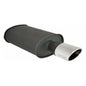 Megan Racing Universal Exhaust O-ST Muffler Black (Single Oval Tip)