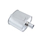 Megan Racing 2.5" Inlet Exhaust Muffler without Tip [Silver Chrome]