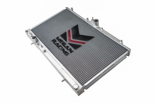 Megan Racing Aluminum 2-Row Front Radiator For 2003-2007 Mitsubishi Lancer Evolution EVO VIII/IX MT