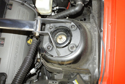 Megan Racing Front Upper Polish Race Spec Tower Brace Strut Bar For 05-14 Ford Mustang (S197 5th)