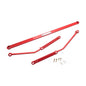 Megan Racing Red Race Spec Rear Lower Strut H Brace Bracket For 2006-2013 Lexus IS250 XE20