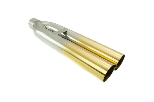 Megan Racing Universal 3" VIP Exhaust Tip "Blast Pipe" Style (weld-on) - Straight - Gold Tip - MR-UT-D3-GD