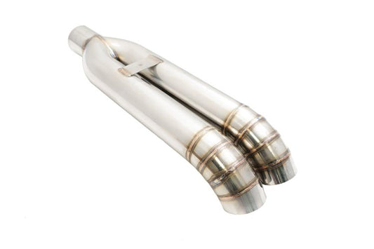Megan Racing Universal Dual 3" VIP Exhaust Tip "Blast Pipe" Style (weld-on) - Turn Down - Stainless Tips - LW-UT-FD-D3