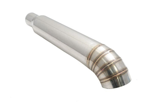 Megan Racing Universal 3" to 4" VIP Exhaust Tips "Blast Pipes" Style - Single - Turn Down - Stainless Tip - MR-UT-FD-S4
