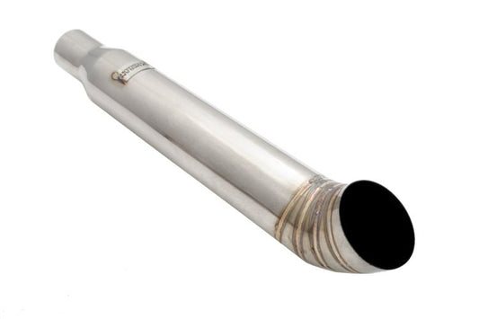 Megan Racing Universal 3" to 4" VIP Exhaust Tips "Blast Pipes" Style - Single - Turn Down - Stainless Tip - MR-UT-FD-S4