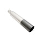 Megan Racing Stainless 3"-4" VIP Single/Straight Cut Blast Exhaust Muffler Black Tip