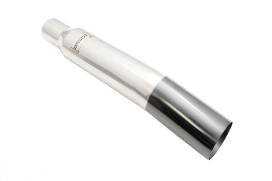 Megan Racing Universal 3" to 4" VIP Exhaust Tips "Blast Pipes" Style - Single - Angled - Black Chrome Tip - MR-UT-S4-BC-V2