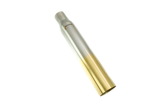 Megan Racing Universal 3" to 4" VIP Exhaust Tips "Blast Pipes" Style - Single - Straight - Gold Tip - MR-UT-S4GD
