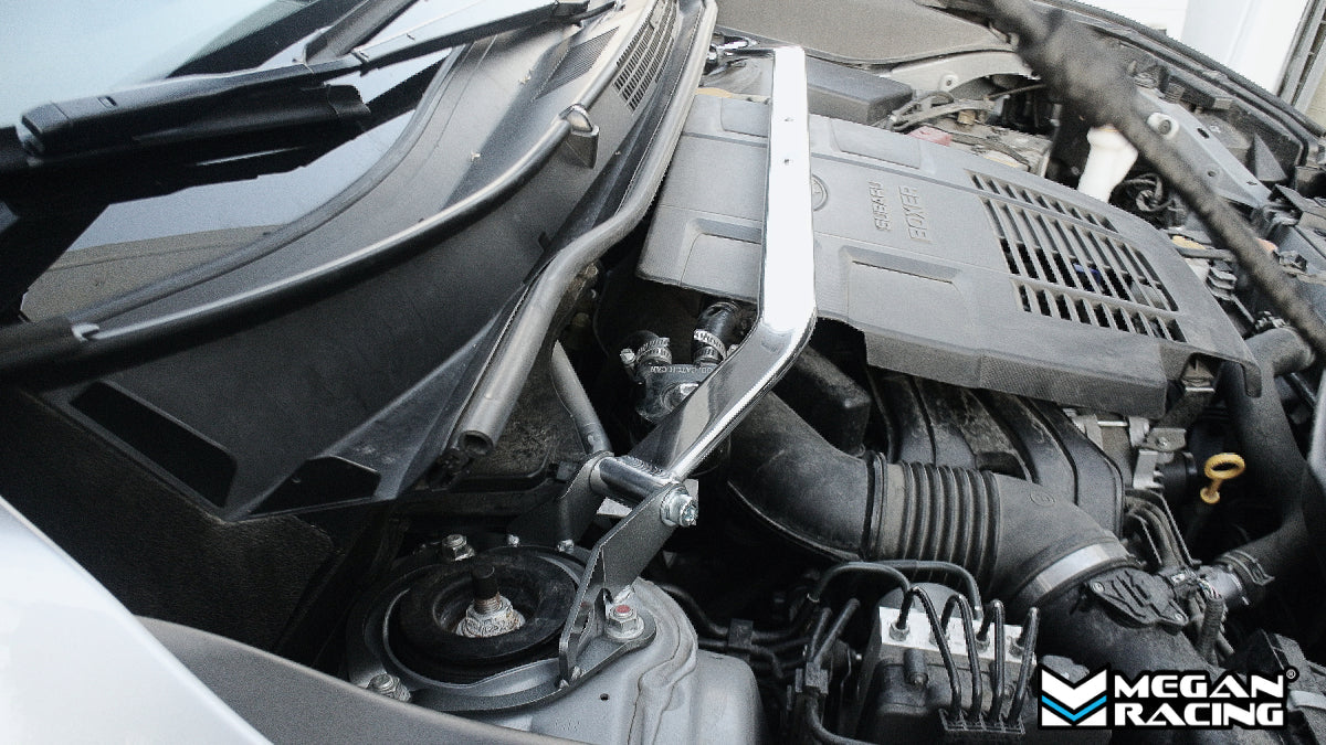 Megan Racing Aluminum Front Upper Race Spec Strut Bar For 2019+ Subaru Forester SK 5th Gen
