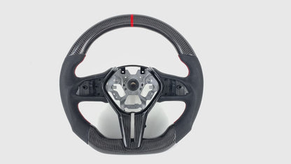 FOR INFINITI Q50 2019+/ Q60 2017+ CARBON FIBER & LEATHER STEERING WHEEL