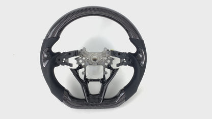 FOR 2018-2022 HONDA ACCORD CARBON FIBER & LEATHER STEERING WHEEL