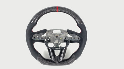 FOR 2020-2023 CADILLAC CT4/CT5 CARBON FIBER & LEATHER STEERING WHEEL