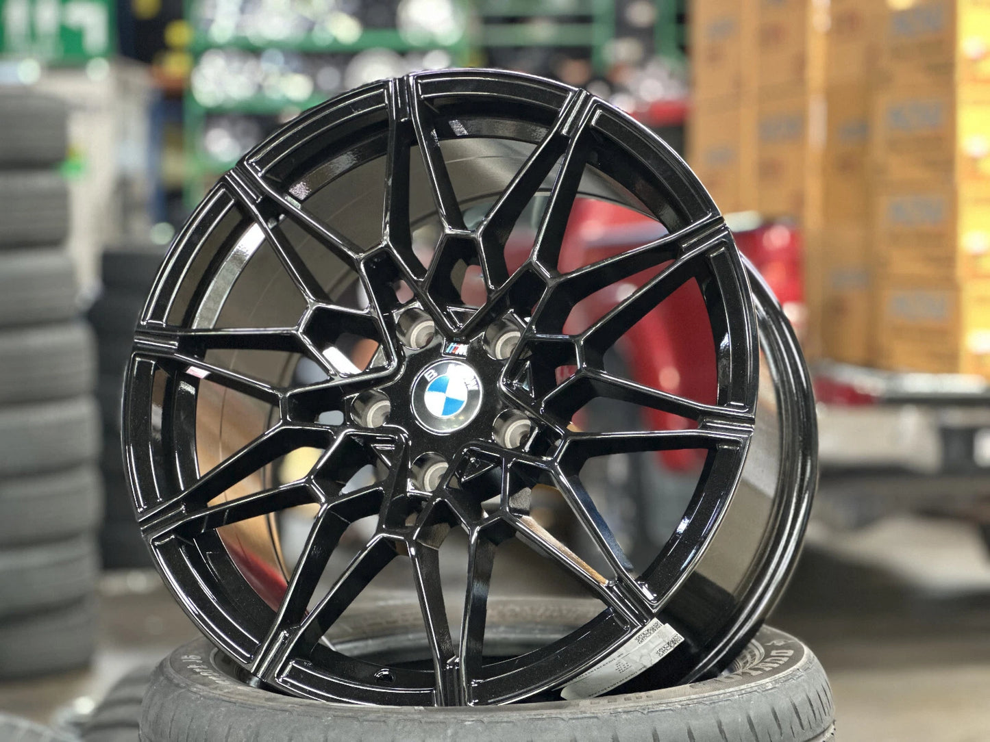 18" Gloss Black M3 M4 Style 826M Wheels fits BMW F30 F32 E90 E92 E36 E46 Z3 Z4