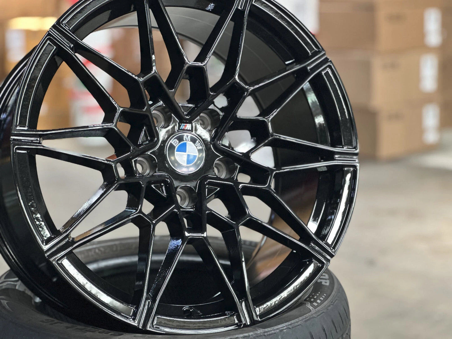 18" Gloss Black M3 M4 Style 826M Wheels fits BMW F30 F32 E90 E92 E36 E46 Z3 Z4