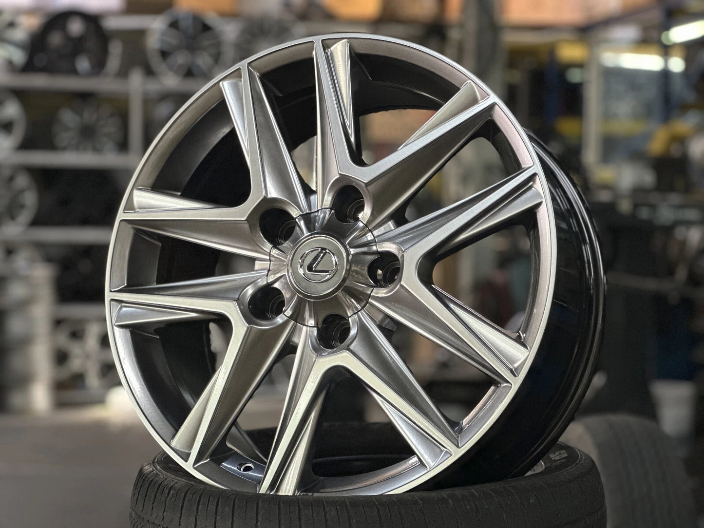 20x8.5" LEXUS LX Hyper Black Wheels (5x150) Fits TOYOTA Cygnus Sequoia Tundra