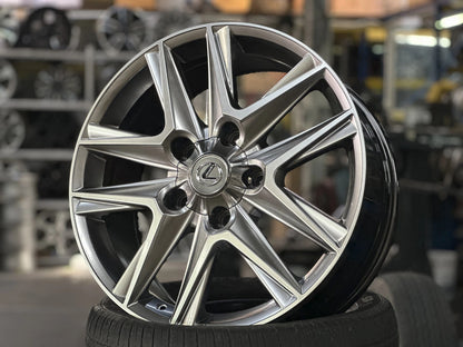 20x8.5" LEXUS LX Hyper Black Wheels (5x150) Fits TOYOTA Cygnus Sequoia Tundra