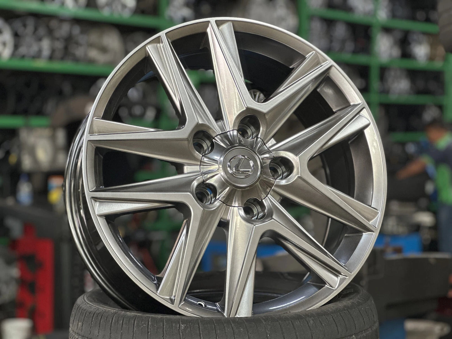 20x8.5" LEXUS LX Hyper Black Wheels (5x150) Fits TOYOTA Cygnus Sequoia Tundra