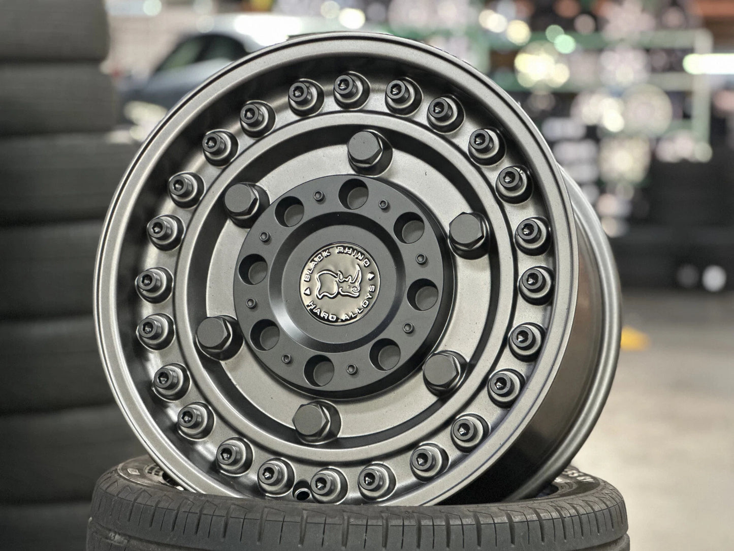 17x9.5J BLACK RHINO AMORY Wheels fit (6x139.7) Fits Tacoma 4Runner FJ Cruiser